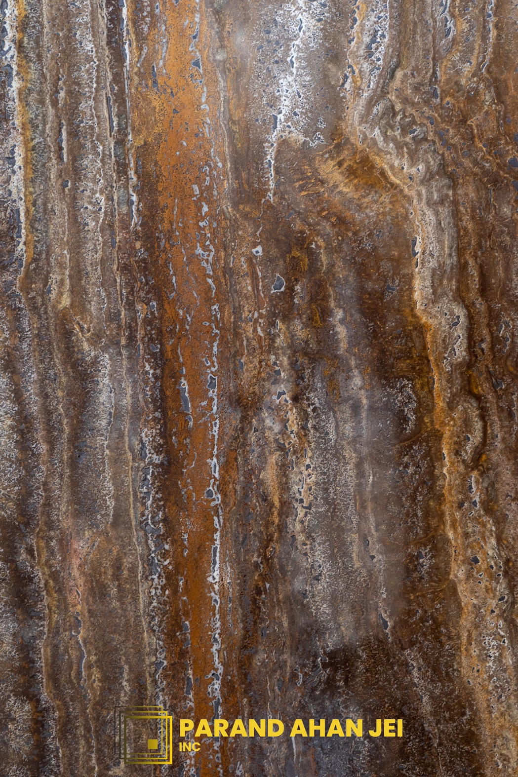 Brown silver travertine 02